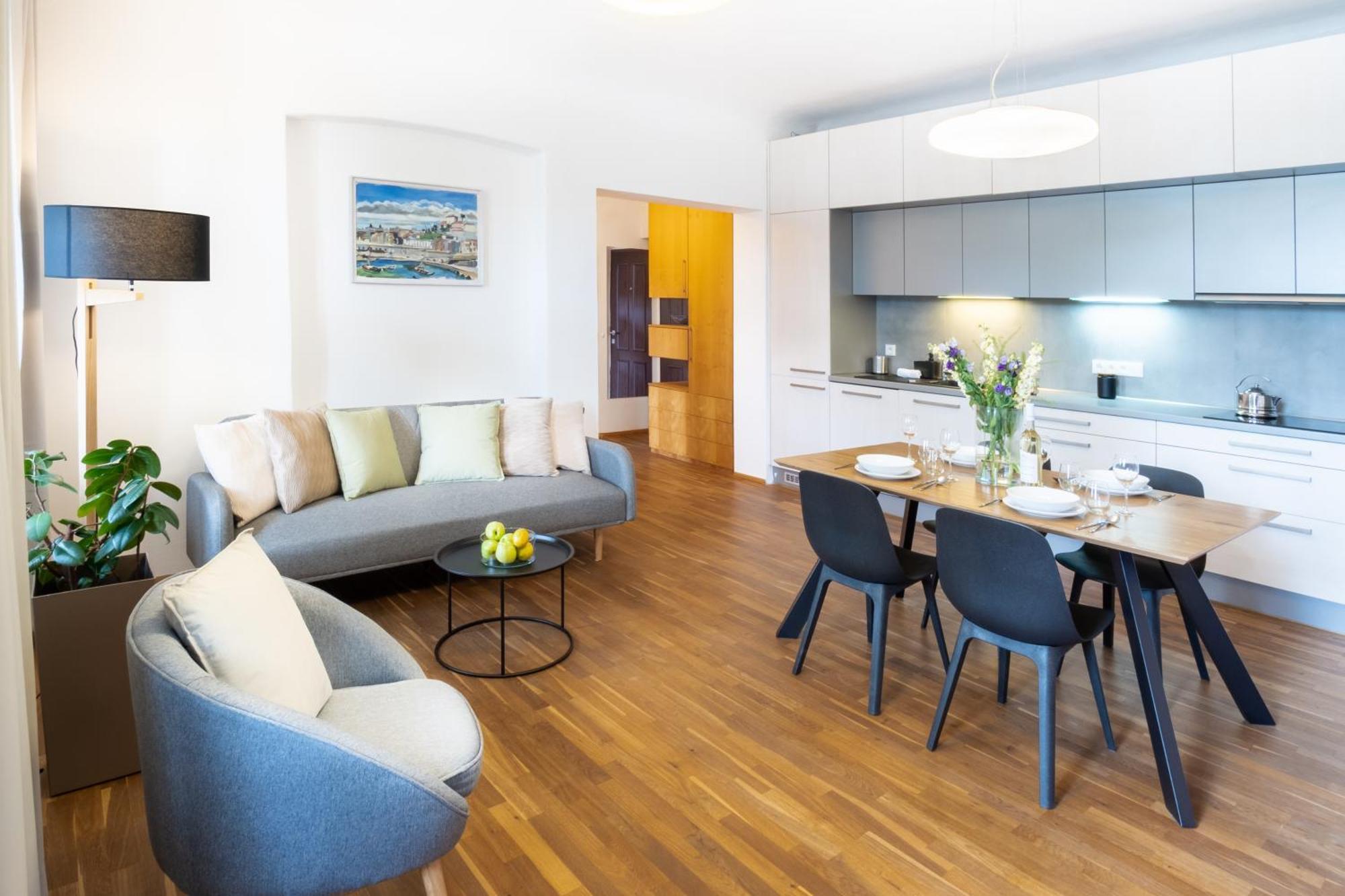 River View Apartment Praha Bagian luar foto